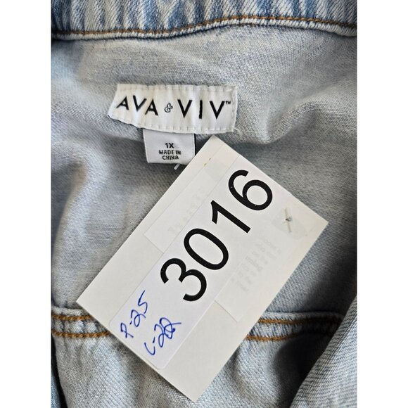 Light Wash Denim Vest Snap Button Closure cottagecore boho casual - Picture 5 of 6